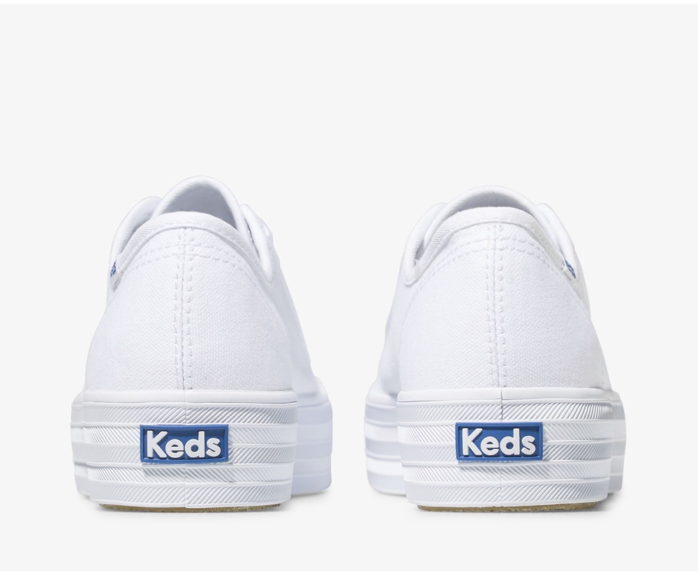 Keds Womens Sneakers White - Triple Kick - 160IVKUHX